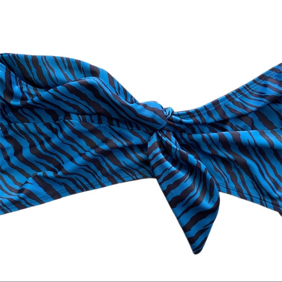 Faithfull the brand tropez animal animal print bandeau bikini top xlarge nwt - Picture 4 of 6